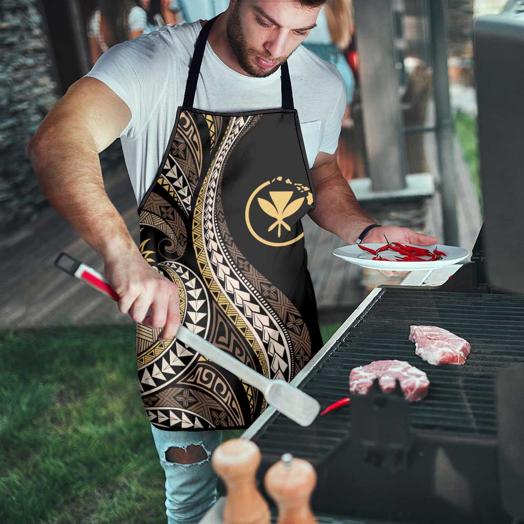 Hawaii Pineapple Brown Tribal Pattern Apron - Polynesian Pride
