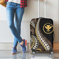 Hawaii Pineapple Brown Tribal Pattern Luggage Cover - Polynesian Pride
