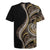 Hawaii Pineapple Brown Tribal Pattern Rugby Jersey - Polynesian Pride