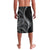 Hawaii Pineapple Gray Scale Tribal Pattern Lavalava - Polynesian Pride