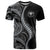 Hawaii Pineapple Gray Scale Tribal Pattern T Shirt - Polynesian Pride