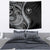 Hawaii Pineapple Gray Scale Tribal Pattern Tapestry - Polynesian Pride