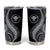 Hawaii Pineapple Gray Scale Tribal Pattern Tumbler Cup - Polynesian Pride