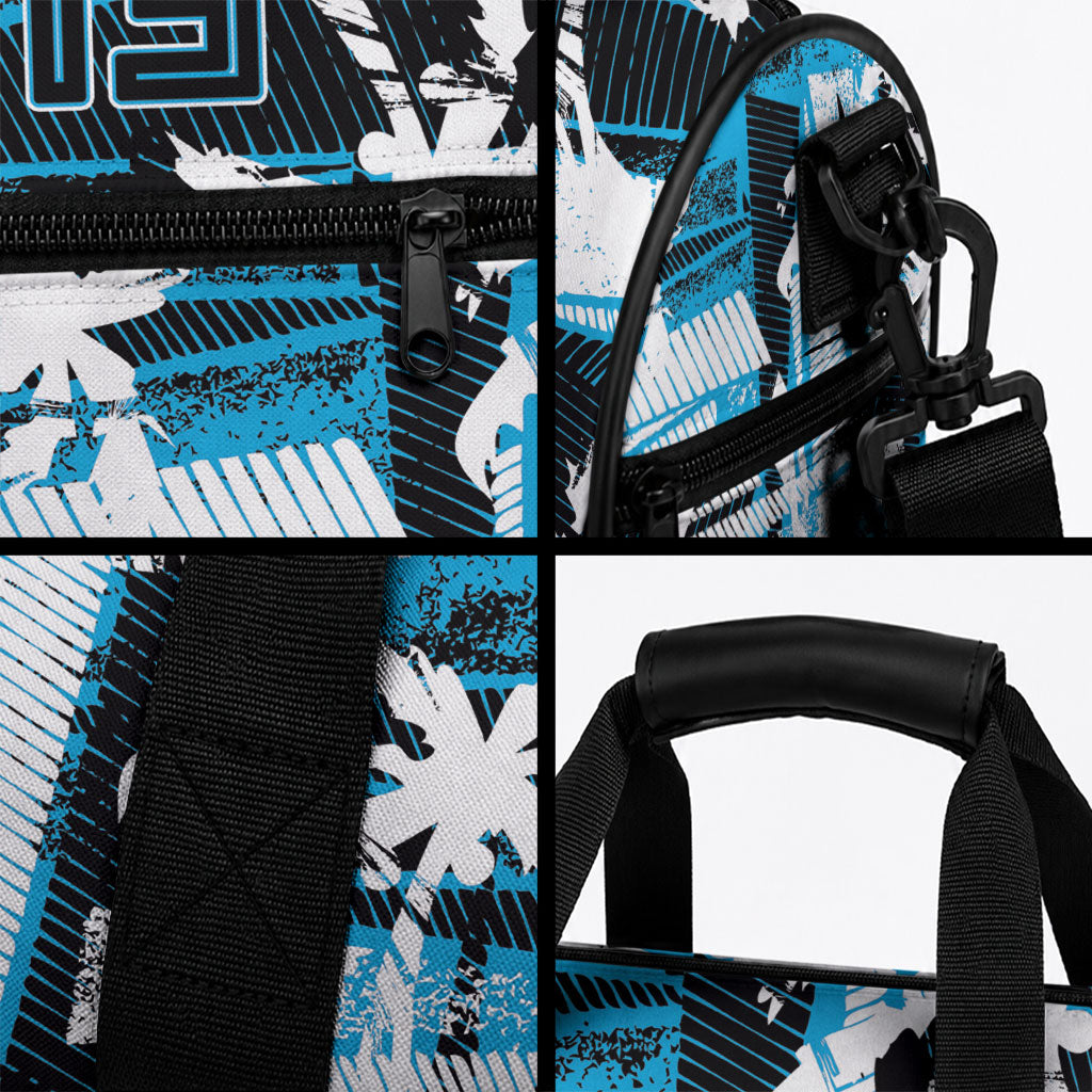 Fijian Rugby Duffle Bag Grunge Palm Stylized LT01 - Polynesian Pride