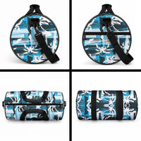 Fijian Rugby Duffle Bag Grunge Palm Stylized LT01 - Polynesian Pride