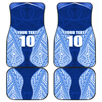 Custom Manu Samoa Rugby Car Mats Polynesian Tattoo