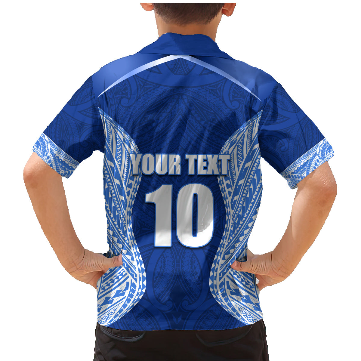 Custom Manu Samoa Rugby Family Matching Mermaid Dress and Hawaiian Shirt Polynesian Tattoo LT03 - Polynesian Pride