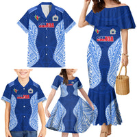 Custom Manu Samoa Rugby Family Matching Mermaid Dress and Hawaiian Shirt Polynesian Tattoo LT03 - Polynesian Pride