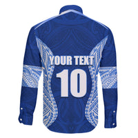 Custom Manu Samoa Rugby Family Matching Off Shoulder Maxi Dress and Hawaiian Shirt Polynesian Tattoo LT03 - Polynesian Pride