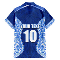 Custom Manu Samoa Rugby Family Matching Short Sleeve Bodycon Dress and Hawaiian Shirt Polynesian Tattoo LT03 - Polynesian Pride