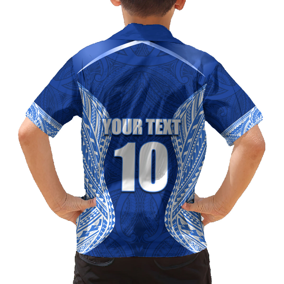 Custom Manu Samoa Rugby Family Matching Summer Maxi Dress and Hawaiian Shirt Polynesian Tattoo LT03 - Polynesian Pride