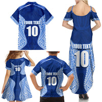 Custom Manu Samoa Rugby Family Matching Summer Maxi Dress and Hawaiian Shirt Polynesian Tattoo LT03 - Polynesian Pride