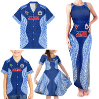Custom Manu Samoa Rugby Family Matching Tank Maxi Dress and Hawaiian Shirt Polynesian Tattoo LT03 - Polynesian Pride