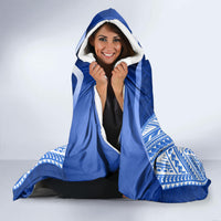 Custom Manu Samoa Rugby Hooded Blanket Polynesian Tattoo