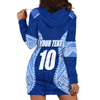 Custom Manu Samoa Rugby Hoodie Dress Polynesian Tattoo LT03