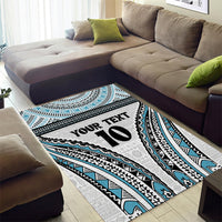 Custom Flying Fijians Rugby Area Rug Tapa Tribal Cloth LT03 - Polynesian Pride