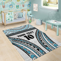 Custom Flying Fijians Rugby Area Rug Tapa Tribal Cloth LT03 - Polynesian Pride