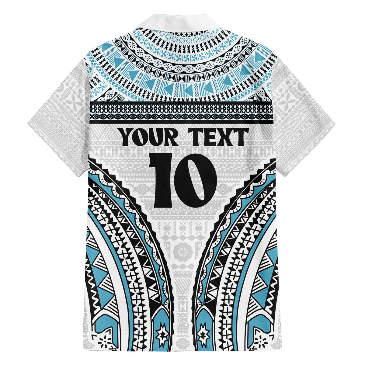 Custom Flying Fijians Rugby Family Matching Off The Shoulder Long Sleeve Dress and Hawaiian Shirt Tapa Tribal Cloth LT03 - Polynesian Pride
