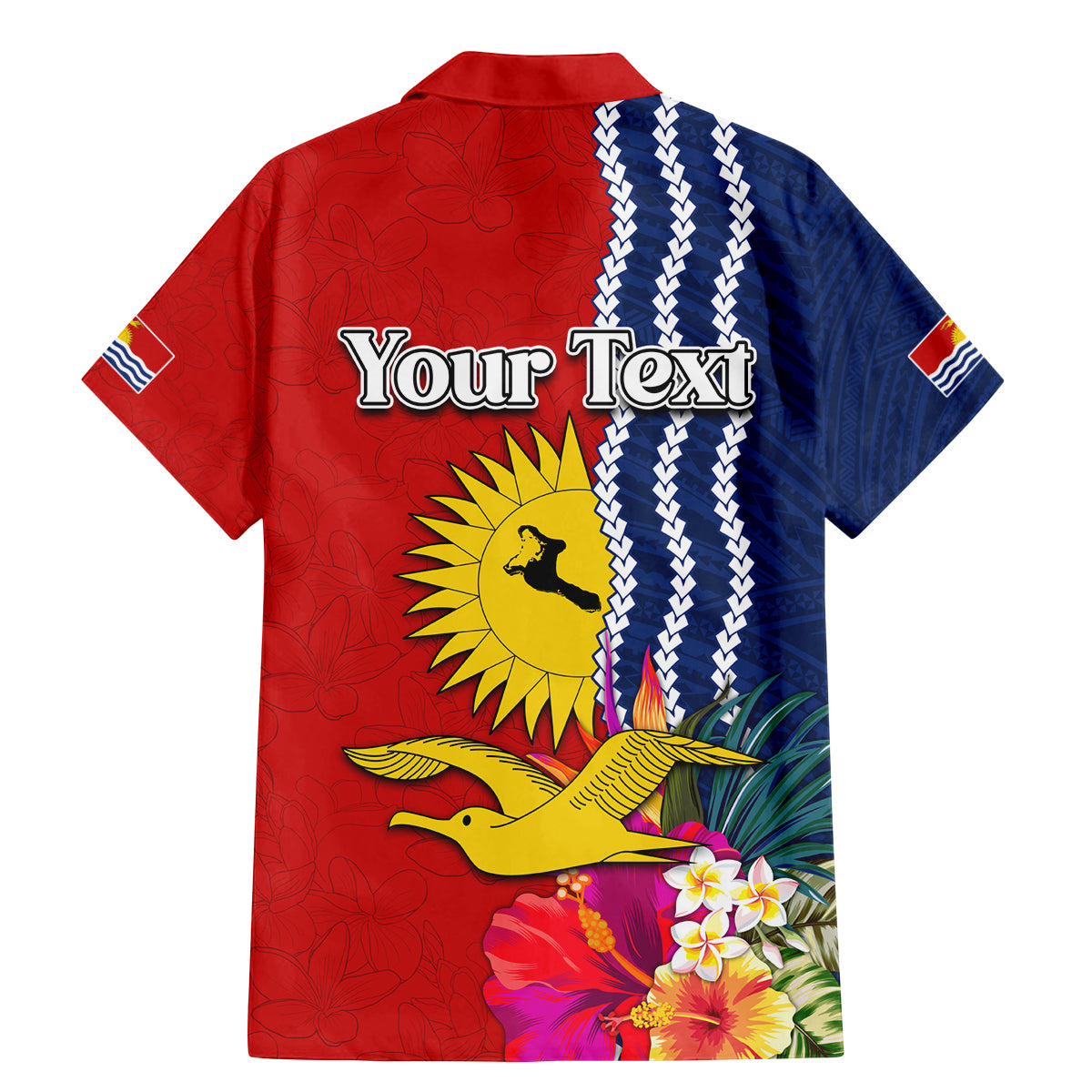 Personalised Kiribati Independence Day Family Matching Mermaid Dress and Hawaiian Shirt Kiribati Map With Flag Color LT03 - Polynesian Pride