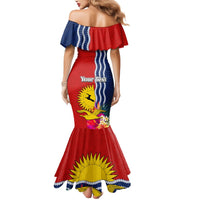 Kiribati Independence Day Mermaid Dress Kiribati Map With Flag Color