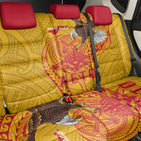 American Samoa Fautasi Race Back Car Seat Cover Aeto Pago Pago with Eagle Samoan Tribal Patterns LT03 - Polynesian Pride