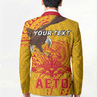 Personalized American Samoa Fautasi Race Blazer Aeto Pago Pago with Eagle Samoan Tribal Patterns