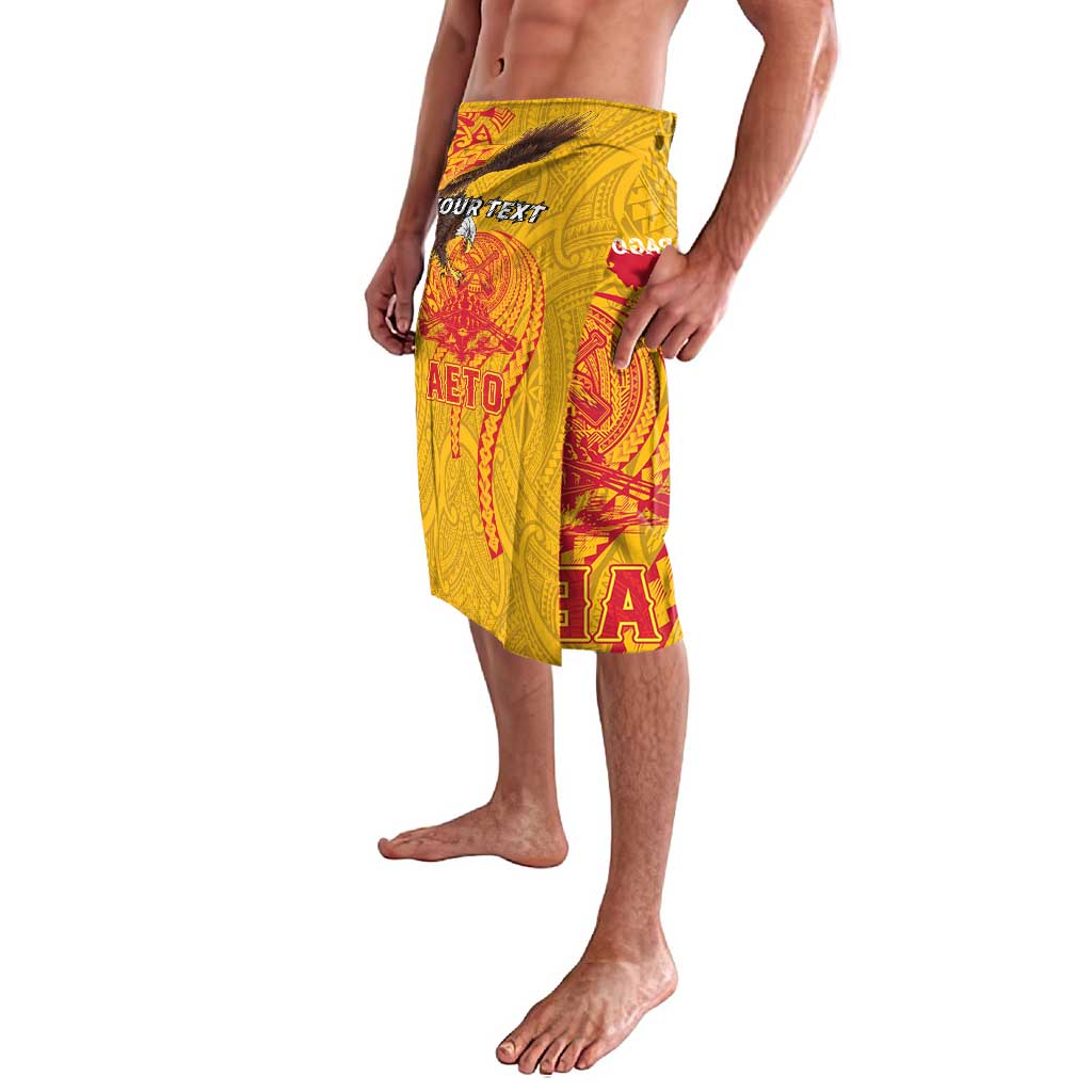 Personalized American Samoa Fautasi Race Lavalava Aeto Pago Pago with Eagle Samoan Tribal Patterns