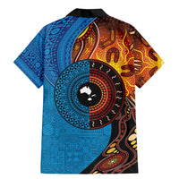 Fiji and Australia Together Family Matching Mermaid Dress and Hawaiian Shirt Tapa Tribal Tattoo mix Aboriginal Pattern LT03 - Polynesian Pride