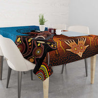 Fiji and Australia Together Tablecloth Tapa Tribal Tattoo mix Aboriginal Pattern LT03 - Polynesian Pride