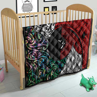 Tonga and New Zealand Together Quilt Tongan Kupesi Ngatu Tattoo and Maori Paua Shell Pattern LT03 - Polynesian Pride