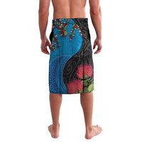 Fiji and New Zealand Together Lavalava Tapa Maori Tattoo mix Tagimoucia and Pohutukawa LT03 - Polynesian Pride