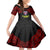Vitis Central Dabaris Rugby Family Matching Tank Maxi Dress and Hawaiian Shirt Papua New Guinea Polynesian Tattoo LT03 Daughter's Dress Red - Polynesian Pride
