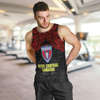 Custom Vitis Central Dabaris Rugby Men Tank Top Papua New Guinea Polynesian Tattoo LT03 - Polynesian Pride