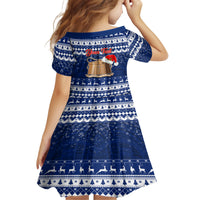 Personalised Tokelau Christmas Family Matching Off Shoulder Short Dress and Hawaiian Shirt Santa Claus Tokelau Flag and Coat of Arms with Polynesian Pattern LT03 - Polynesian Pride