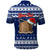 Personalised Tokelau Christmas Polo Shirt Santa Claus Tokelau Flag and Coat of Arms with Polynesian Pattern LT03 - Polynesian Pride