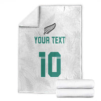 Custom New Zealand Football Blanket Go All Silver Ferns - Towards World Cup 2026 LT03 - Polynesian Pride
