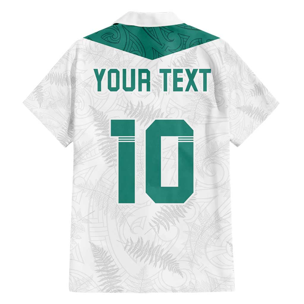 Custom New Zealand Football Family Matching Short Sleeve Bodycon Dress and Hawaiian Shirt Go All Silver Ferns - Towards World Cup 2026 LT03 - Polynesian Pride