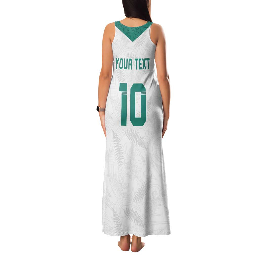 Custom New Zealand Football Family Matching Tank Maxi Dress and Hawaiian Shirt Go All Silver Ferns - Towards World Cup 2026 LT03 - Polynesian Pride