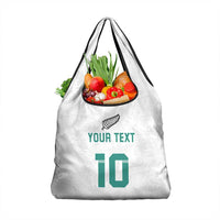 Custom New Zealand Football Grocery Bag Go All Silver Ferns - Towards World Cup 2026 LT03 1-pack One Size White - Polynesian Pride