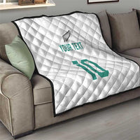 Custom New Zealand Football Quilt Go All Silver Ferns - Towards World Cup 2026 LT03 - Polynesian Pride