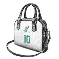 Custom New Zealand Football Shoulder Handbag Go All Silver Ferns - Towards World Cup 2026 LT03 - Polynesian Pride