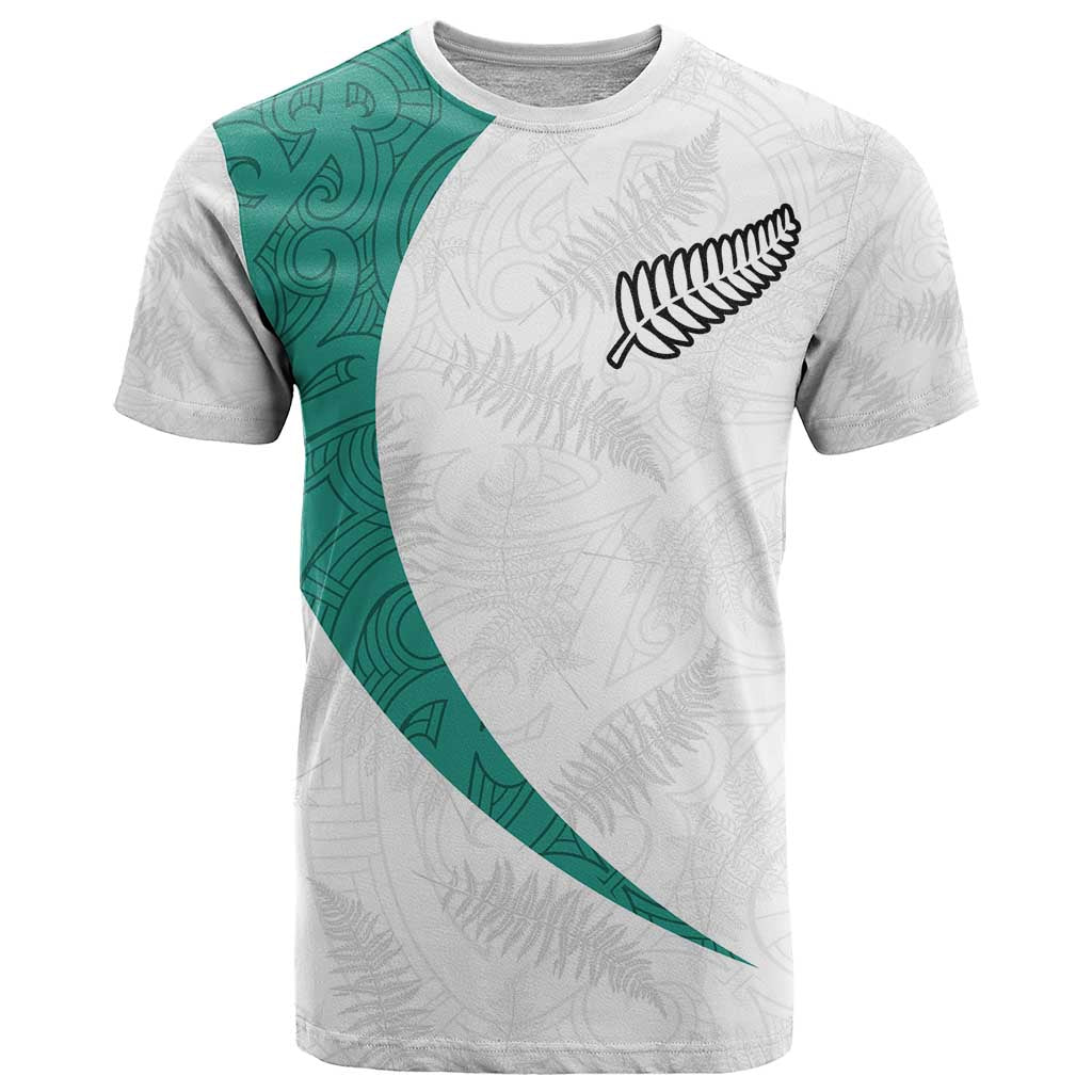Custom New Zealand Football T Shirt Go All Silver Ferns - Towards World Cup 2026 LT03 White - Polynesian Pride