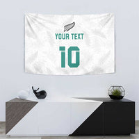 Custom New Zealand Football Tapestry Go All Silver Ferns - Towards World Cup 2026 LT03 - Polynesian Pride