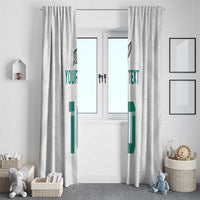Custom New Zealand Football Window Curtain Go All Silver Ferns - Towards World Cup 2026 LT03 - Polynesian Pride