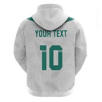 Custom New Zealand Football Zip Hoodie Go All Silver Ferns - Towards World Cup 2026 LT03 - Polynesian Pride