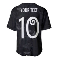 Custom New Zealand Rugby Baseball Jersey All Silver Ferns Blacks LT03 - Polynesian Pride