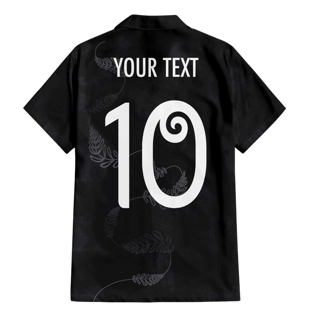 Custom New Zealand Rugby Family Matching Mermaid Dress and Hawaiian Shirt All Silver Ferns Blacks LT03 - Polynesian Pride