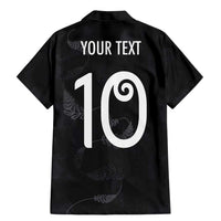 Custom New Zealand Rugby Family Matching Mermaid Dress and Hawaiian Shirt All Silver Ferns Blacks LT03 - Polynesian Pride