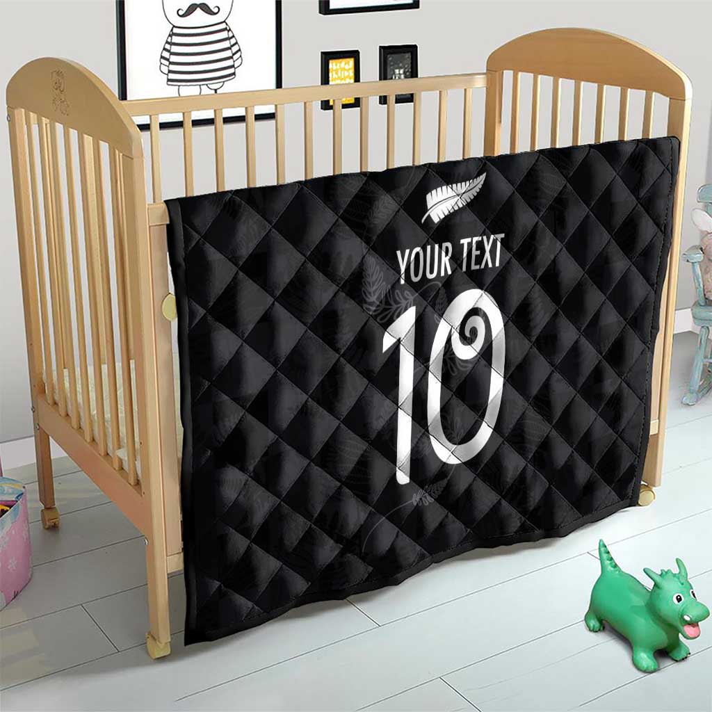 Custom New Zealand Rugby Quilt All Silver Ferns Blacks