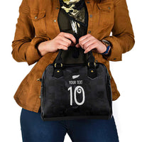 Custom New Zealand Rugby Shoulder Handbag All Silver Ferns Blacks LT03 - Polynesian Pride